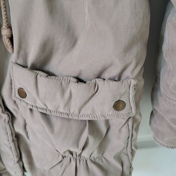 Microfiber Coat with Sherpa Collar - Size XL - Picture 5 of 5